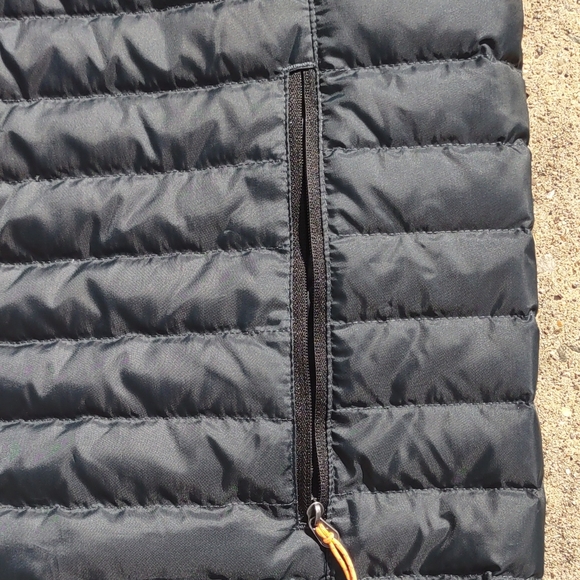 Eddie Bauer Down Puffer Vest Mens Tall Large Black Lightweight Full Zip EB650 - Picture 6 of 13